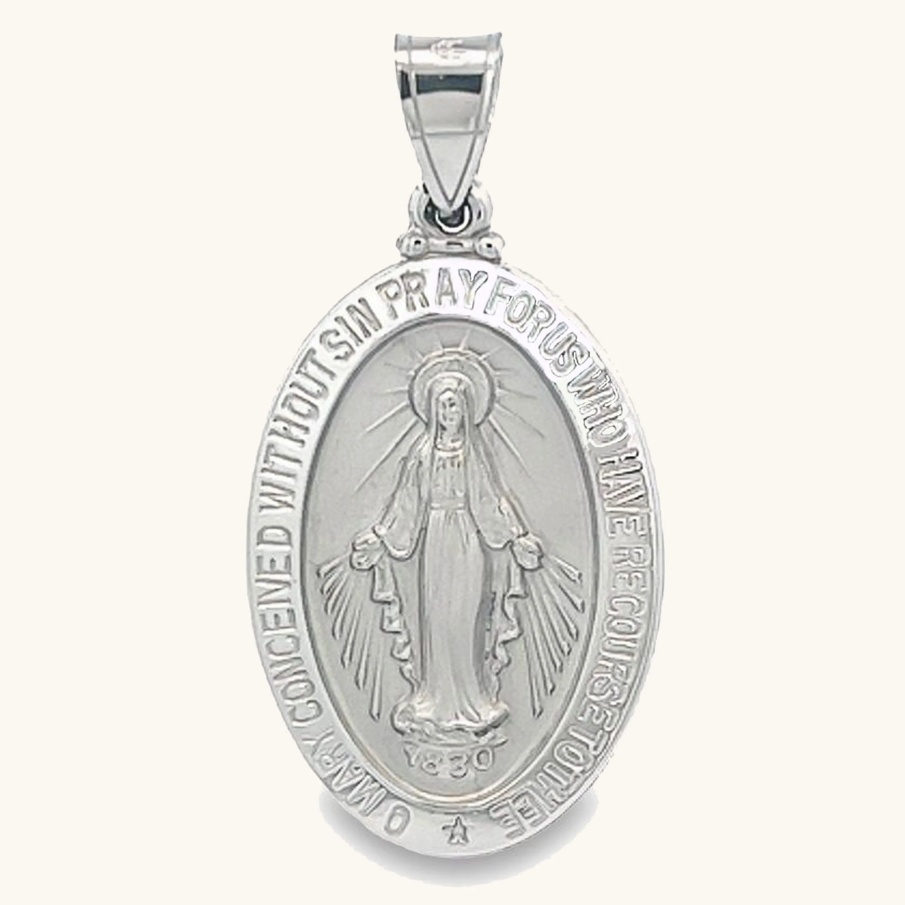 14K GOLD MIRACULOUS MEDAL | OVAL