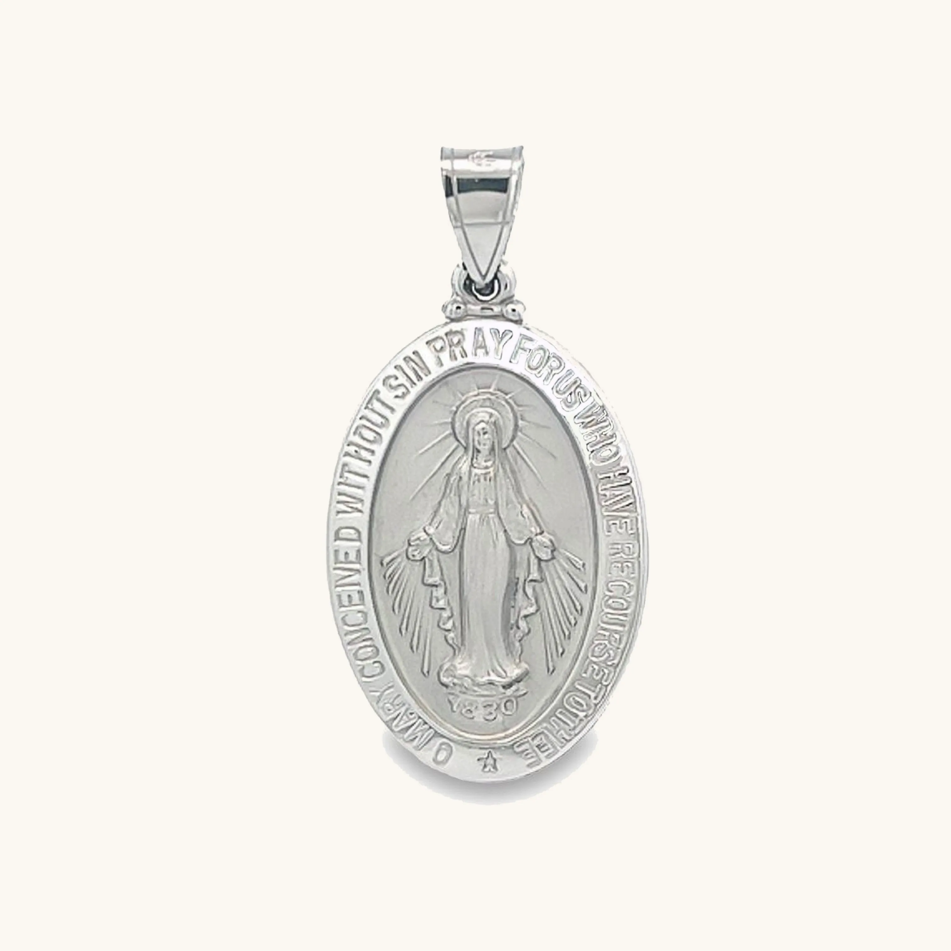 14K GOLD MIRACULOUS MEDAL | OVAL