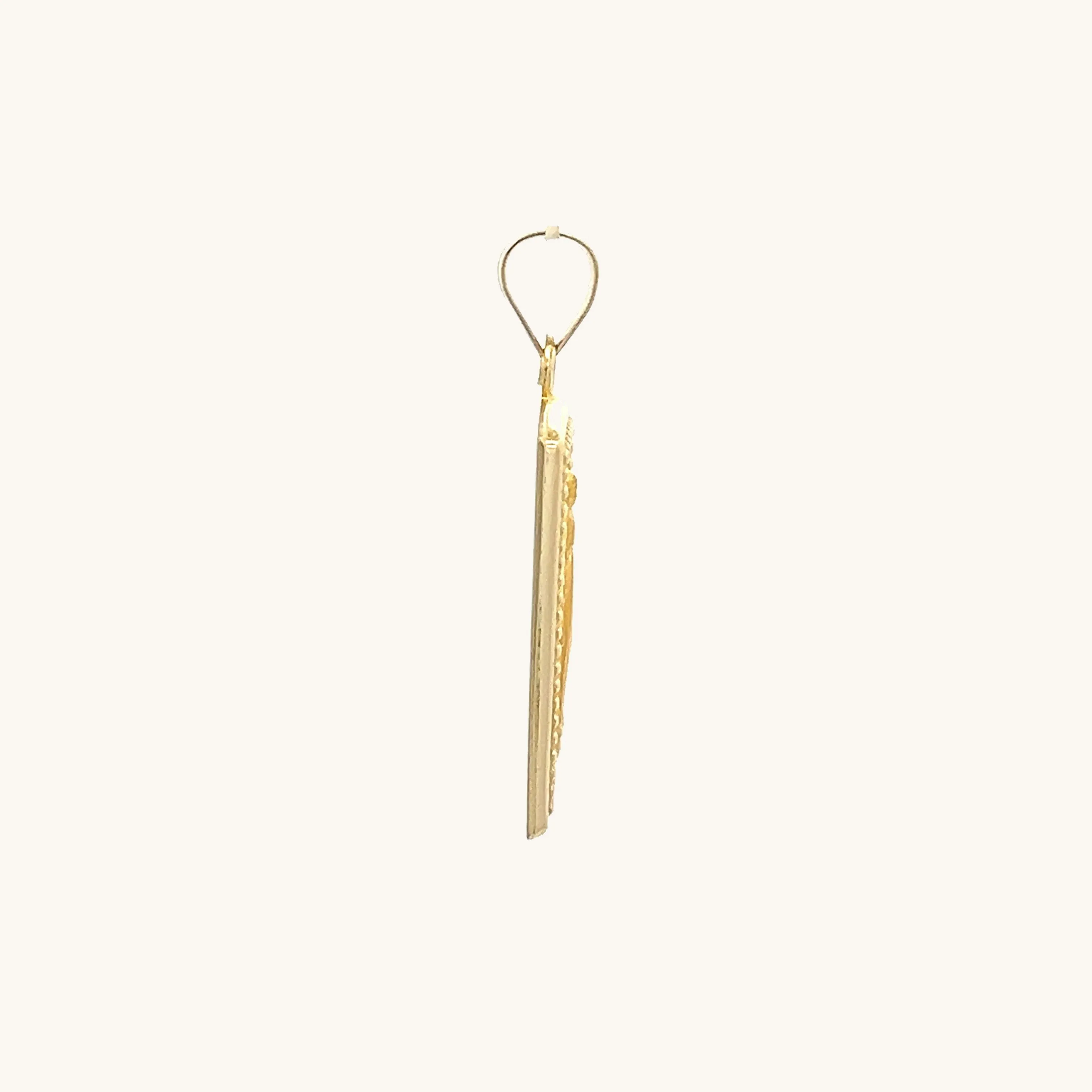 14K GOLD MIRACULOUS MEDAL | SQUARE