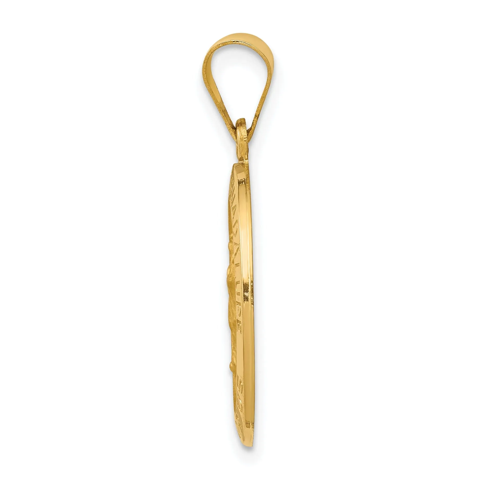 14k Yellow Gold Lady of Guadalupe Medal