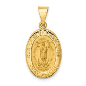 14k Yellow Gold Lady of Guadalupe Medal