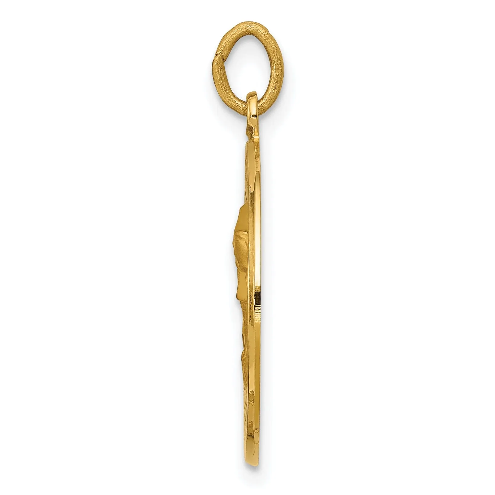 14k Yellow Gold Our Lady of Sorrows Medal