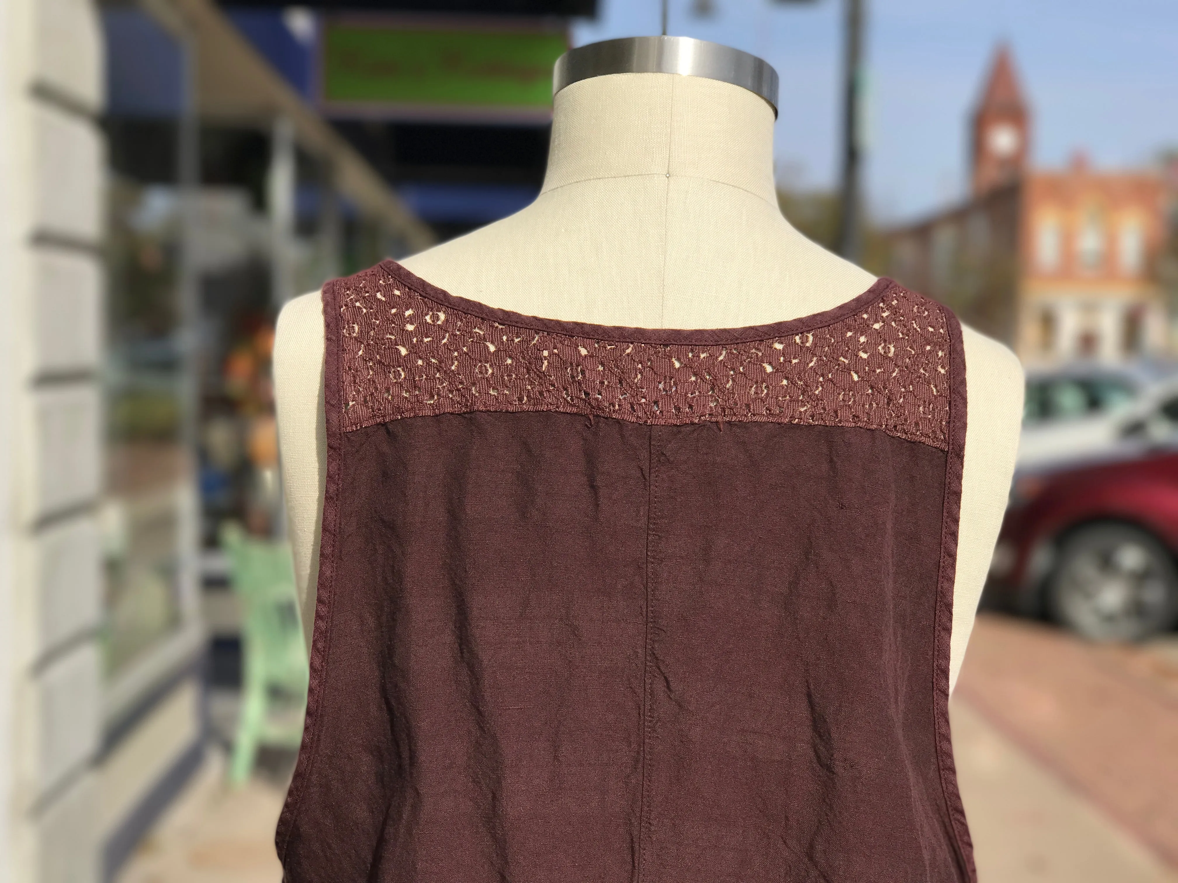 6182 Nouveau Lace Trim Shift Armagnac Unprinted