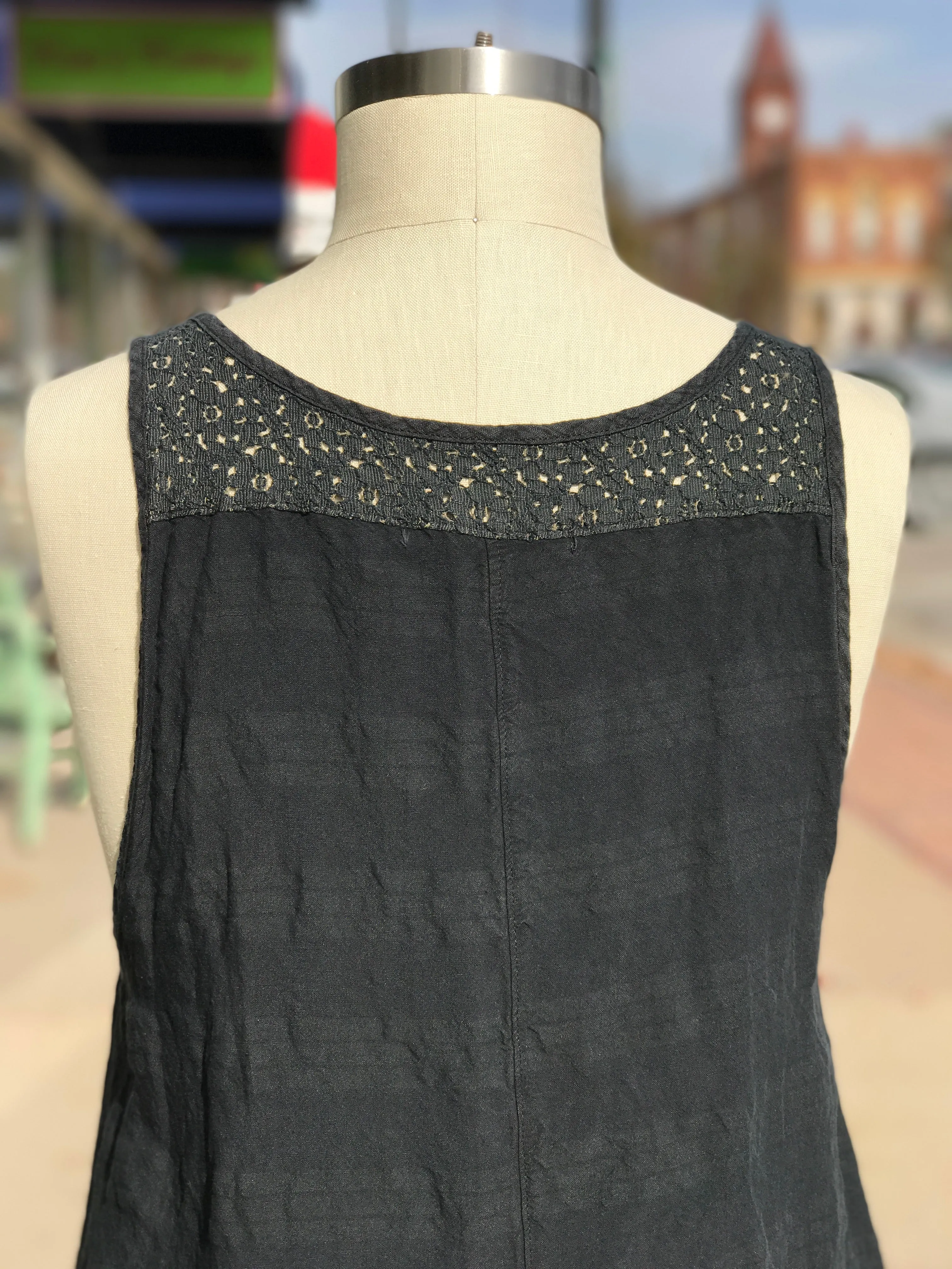 6182 Nouveau Lace Trim Shift Black-Unprinted