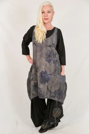 6182 Nouveau Lace Trim Shift Graycious-Daydream Garden