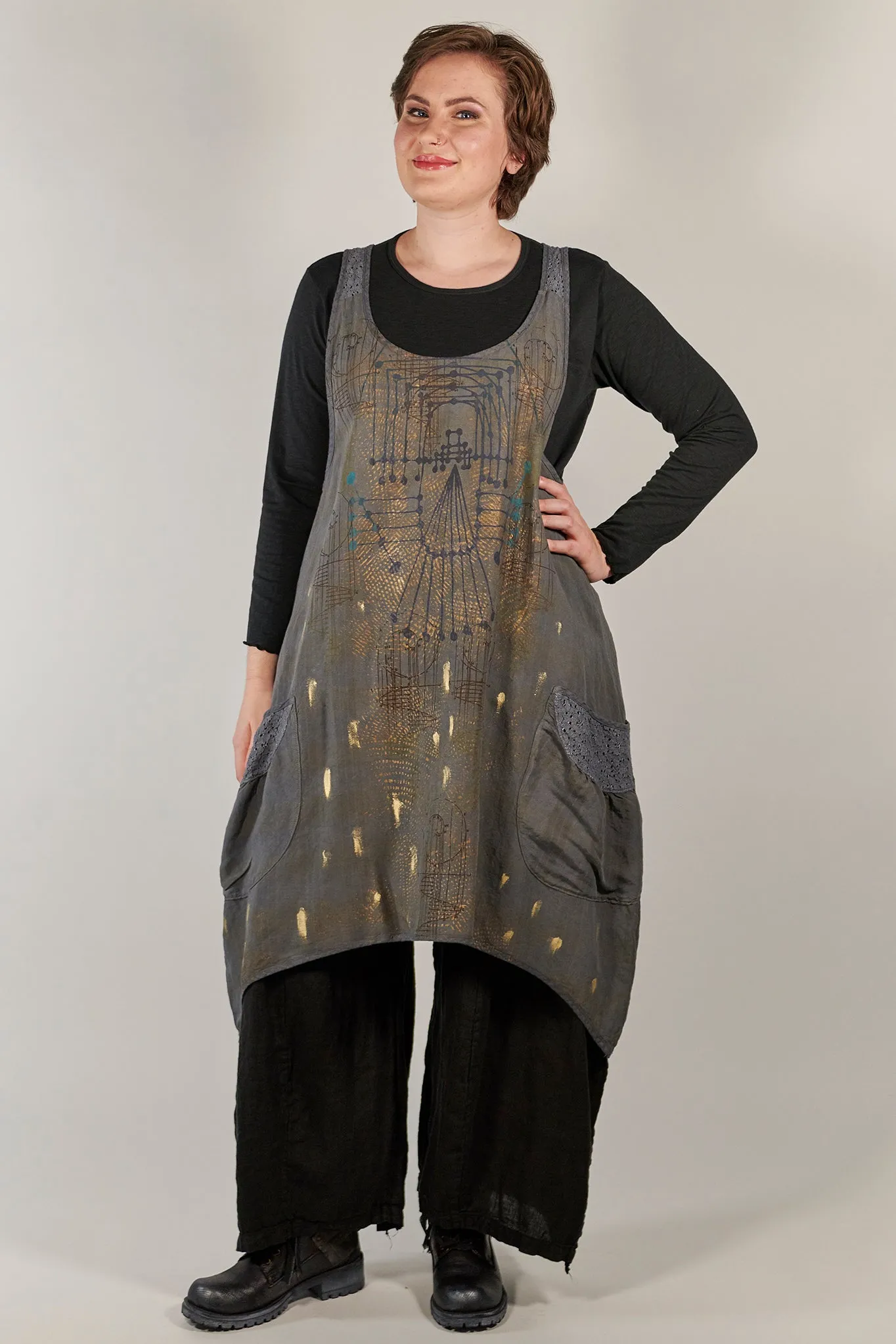 6182 Nouveau Lace Trim Shift Graycious-Nouveau Constellations