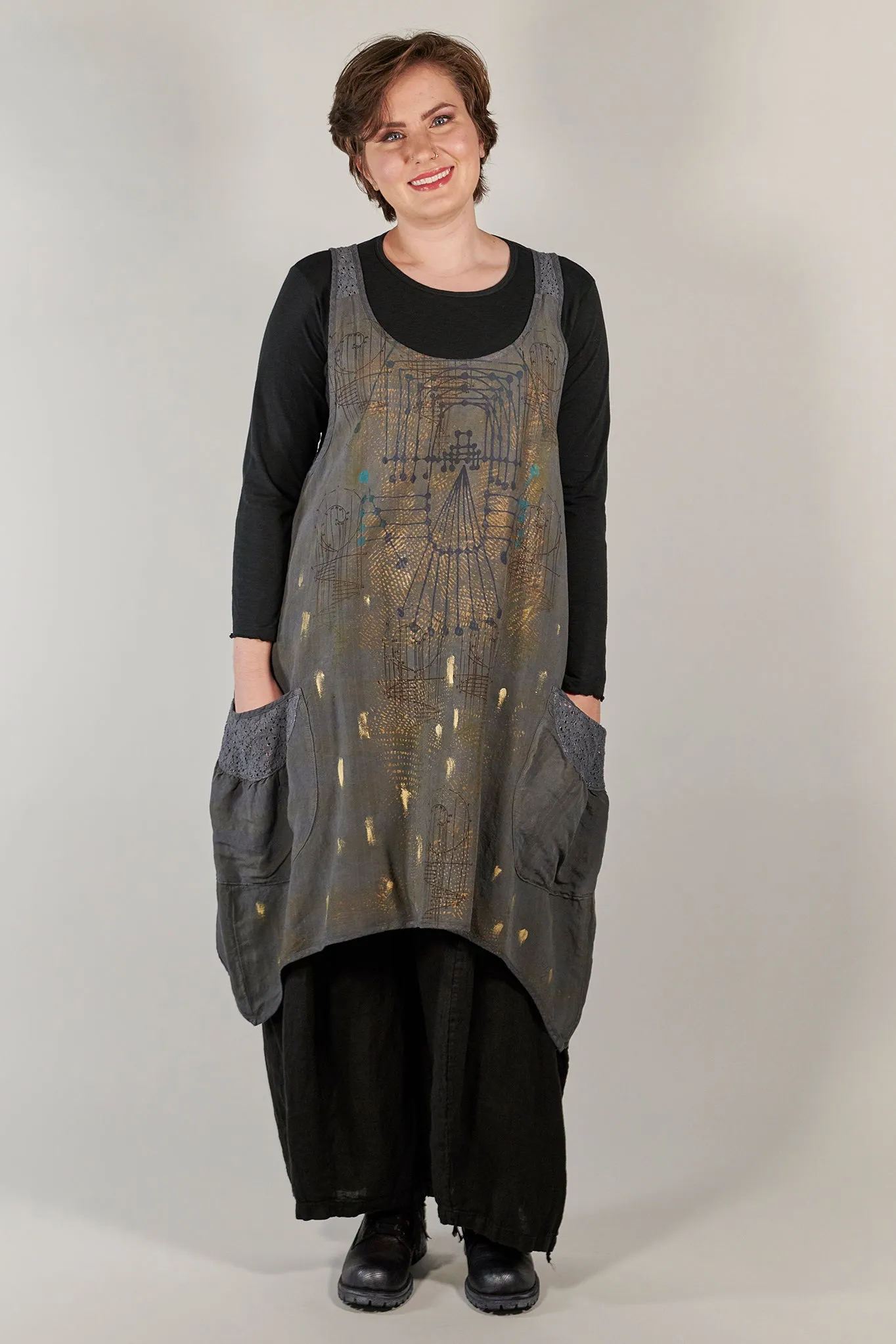 6182 Nouveau Lace Trim Shift Graycious-Nouveau Constellations