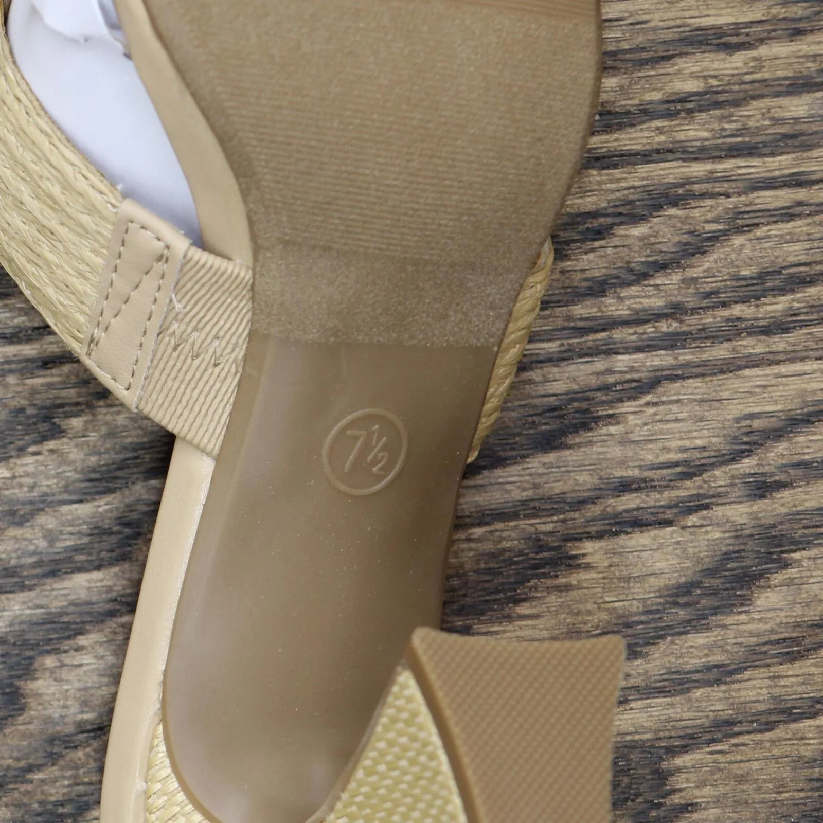 A New Day Women's Tia Mule Heels 89530591 Beige Brown 7.5M