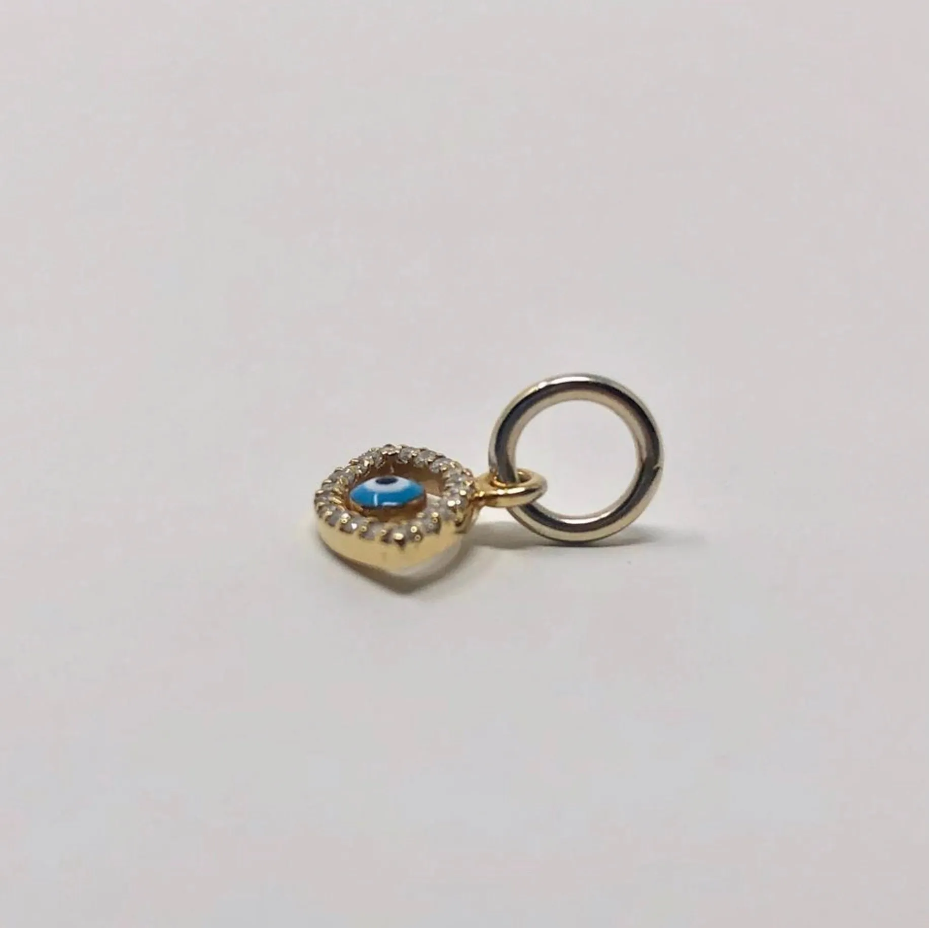Aaron Basha 18k Gold with Diamond Evil Eye Charm/Pendent