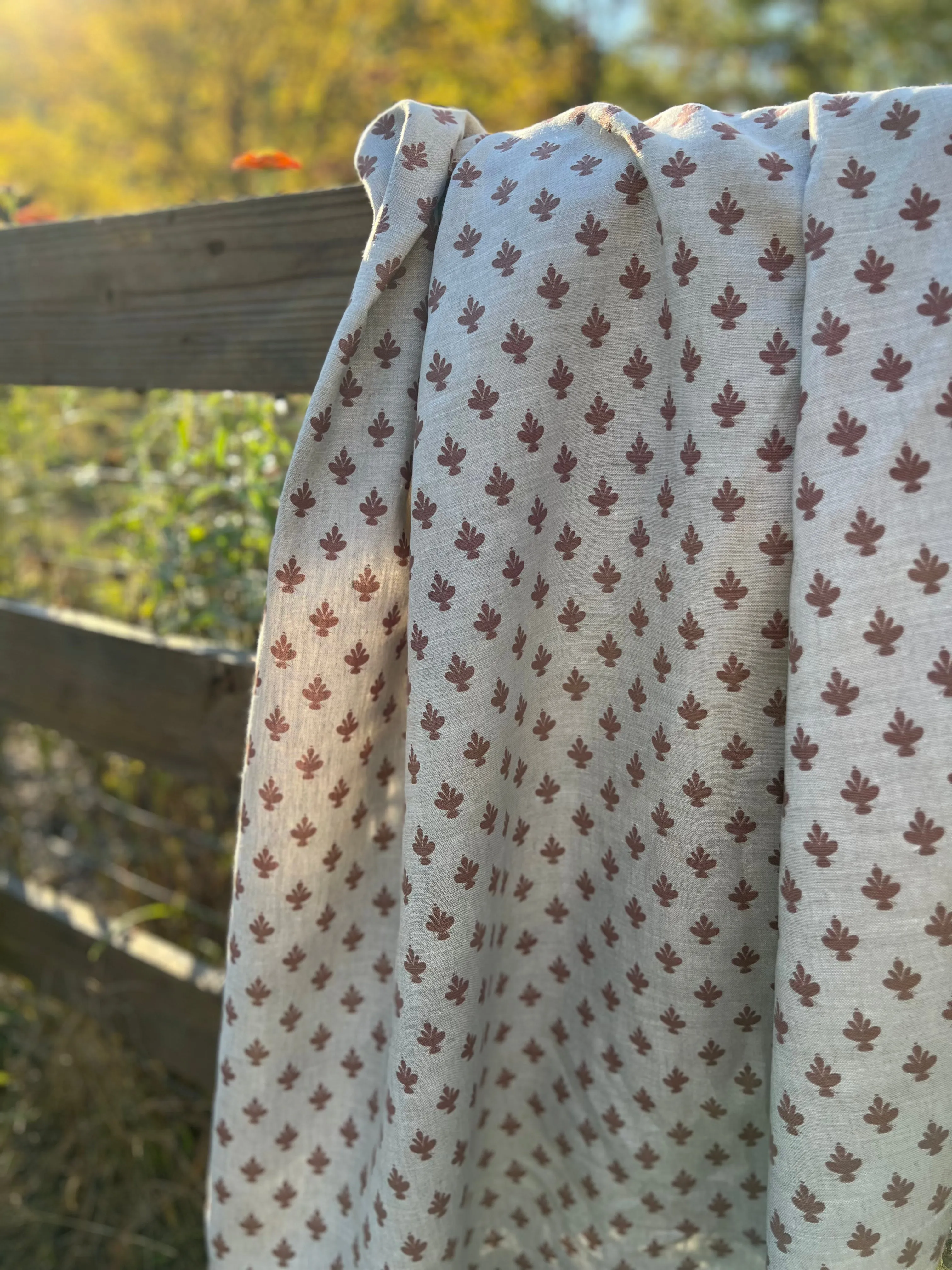 Adeline Fabric Pomm on Oatmeal