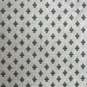 Adeline Fabric Wedgewood on Oatmeal