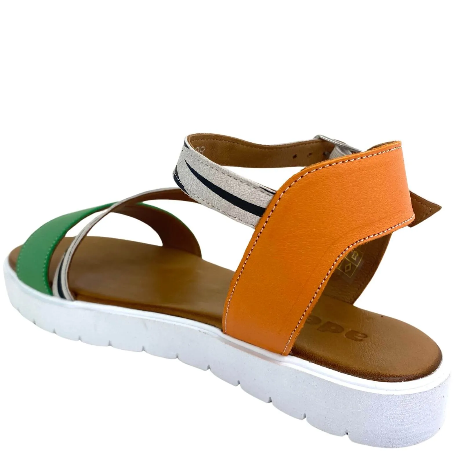Adesso Zelda Zebra Sandals - Citrus