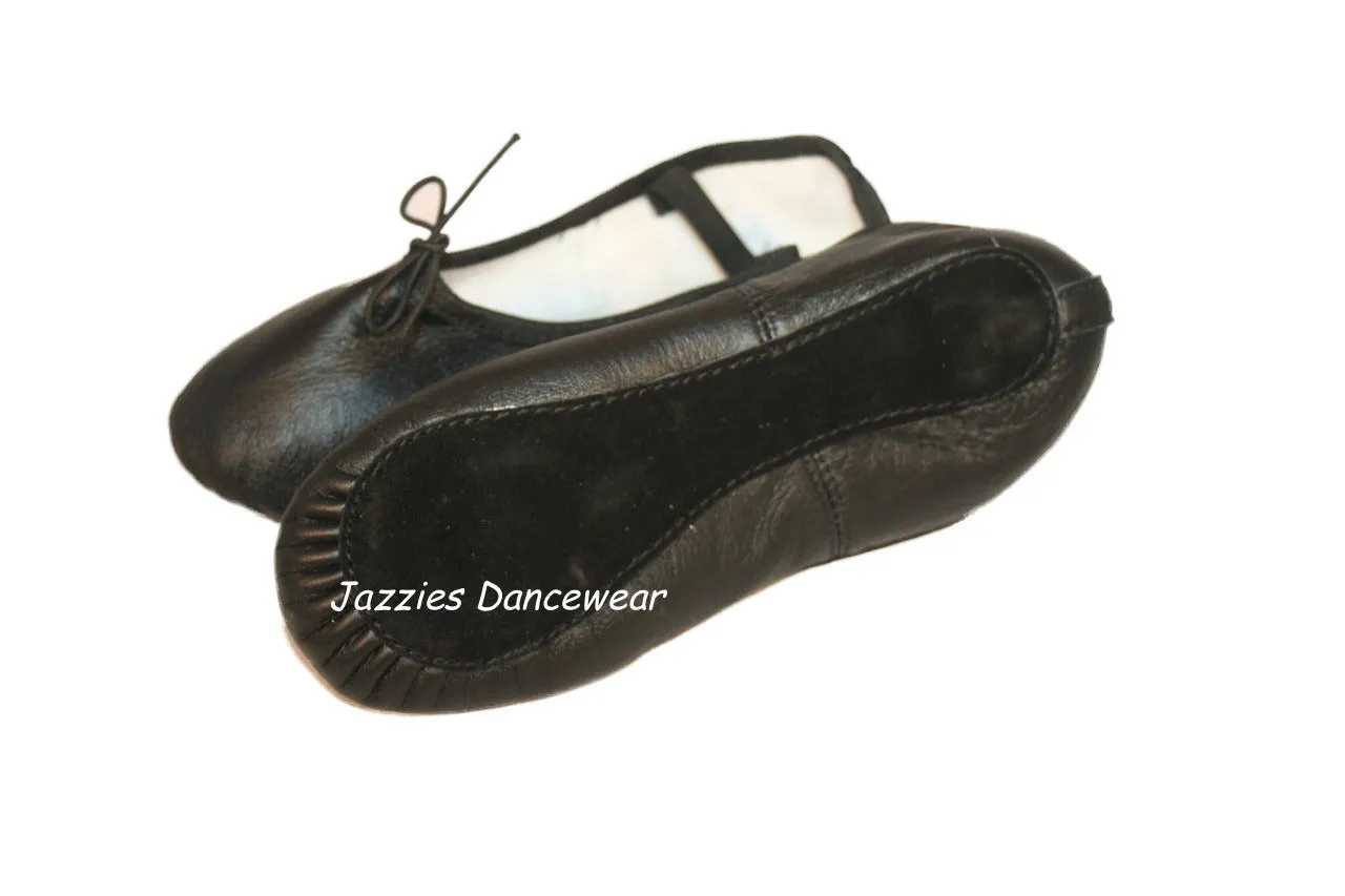 Adult Full Sole Ballet Shoes Flesh (Salmon) or Black