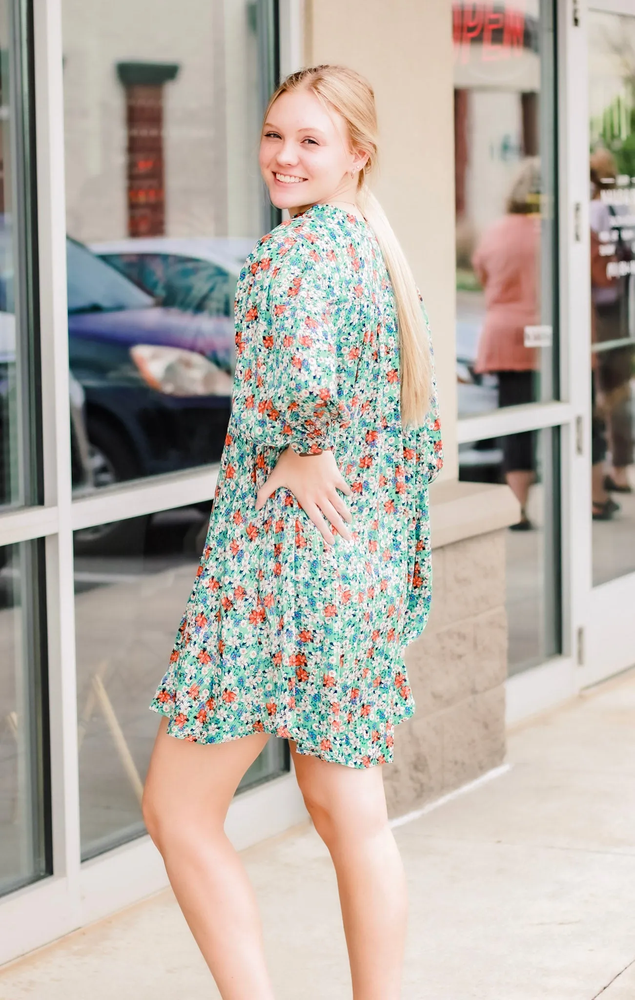 All Dolled Up Floral Dress