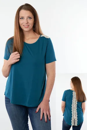 All Laced Up Short Sleeve Top