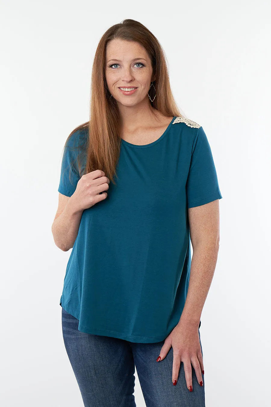 All Laced Up Short Sleeve Top