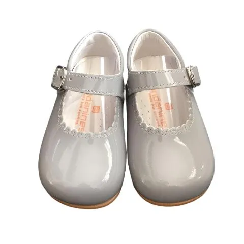 Andanines Grey Mary Jane Shoes