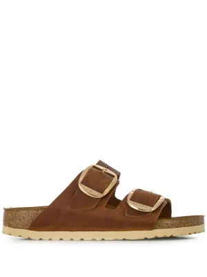 Arizona buckle oiled leather sandals