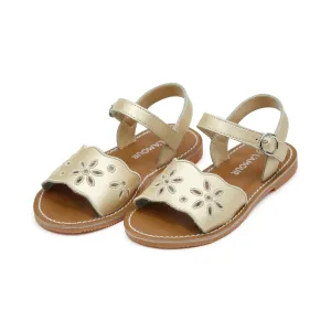 Augusta Champagne Embroidered Sandal