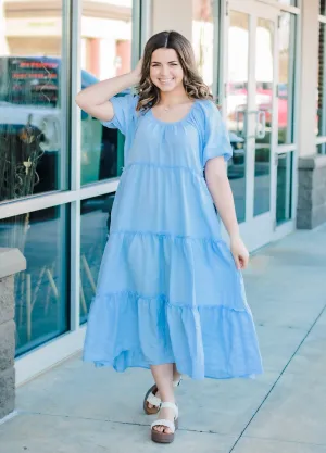 Baby Blues Midi Dress