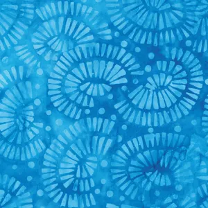 Bali Rainforest Batiks Mosaic Turquoise
