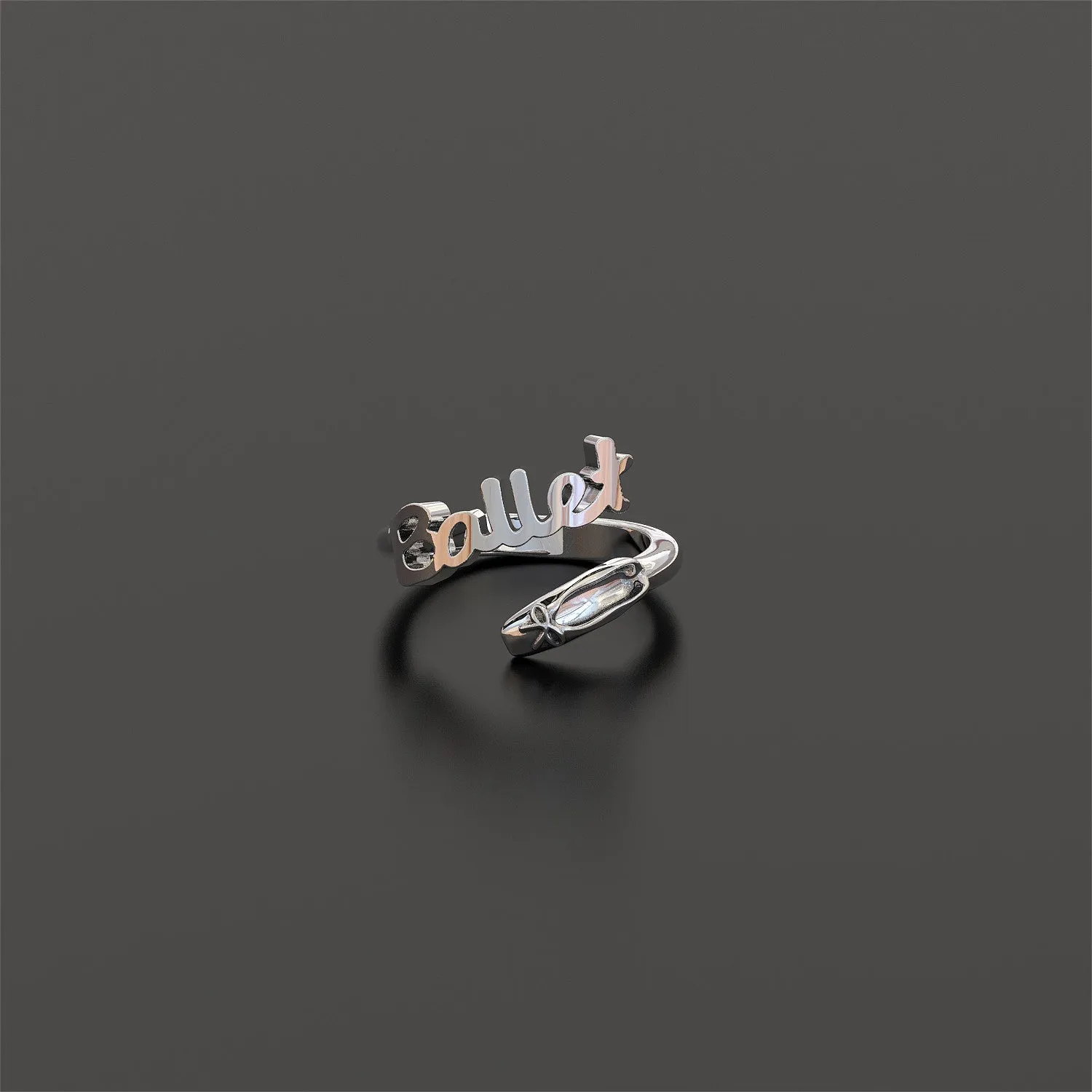 Ballet Pointe Shoe Ring