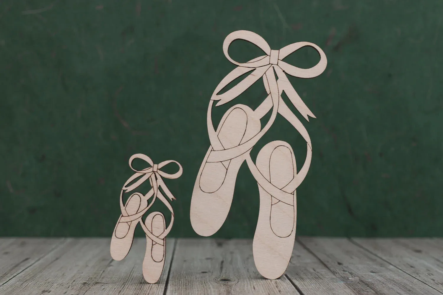 Ballet shoe slipper wooden shape - plywood