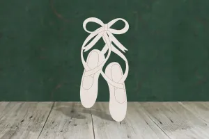 Ballet shoe slipper wooden shape - plywood