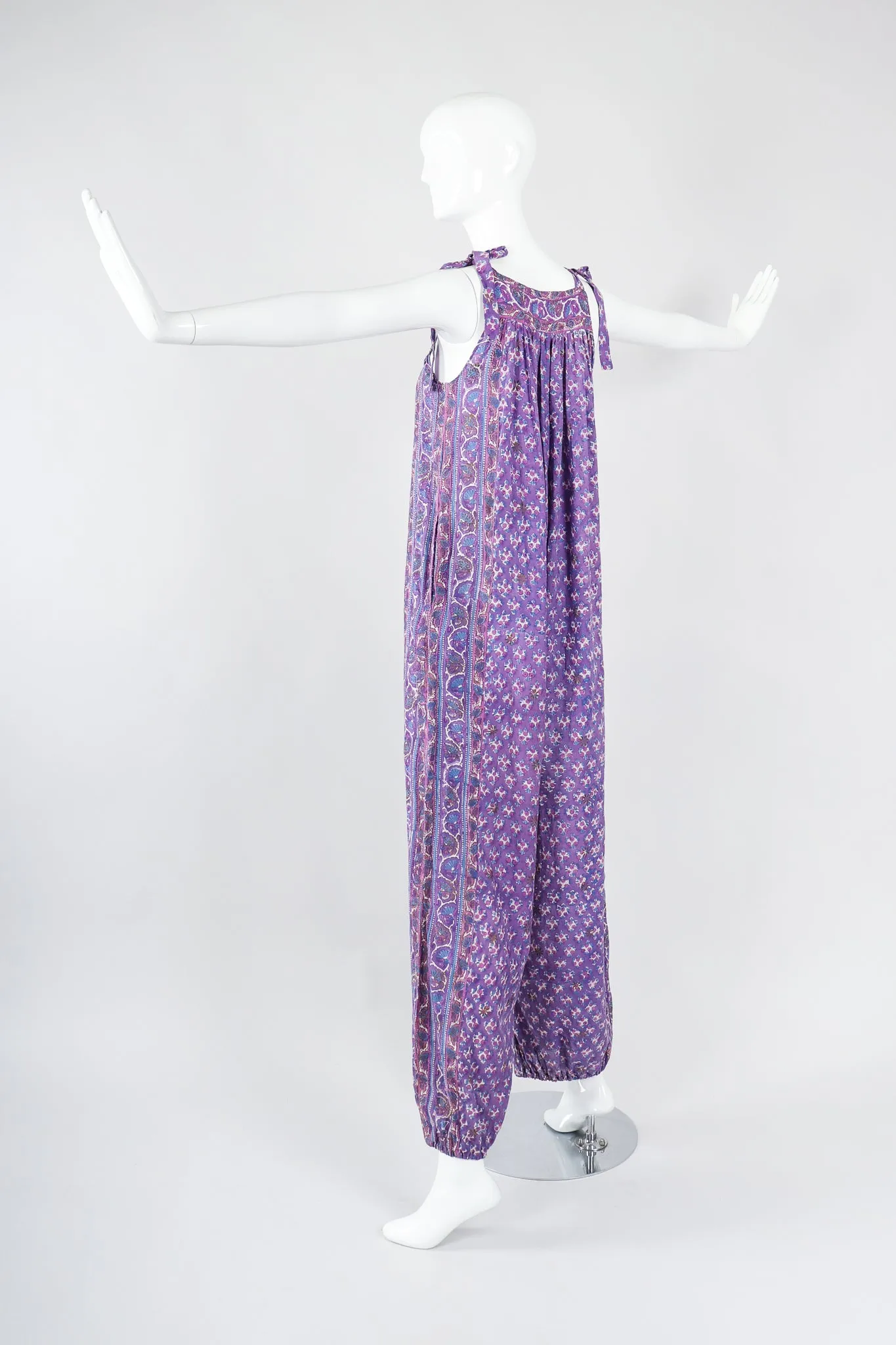 Batik Tie-Strap Jumpsuit