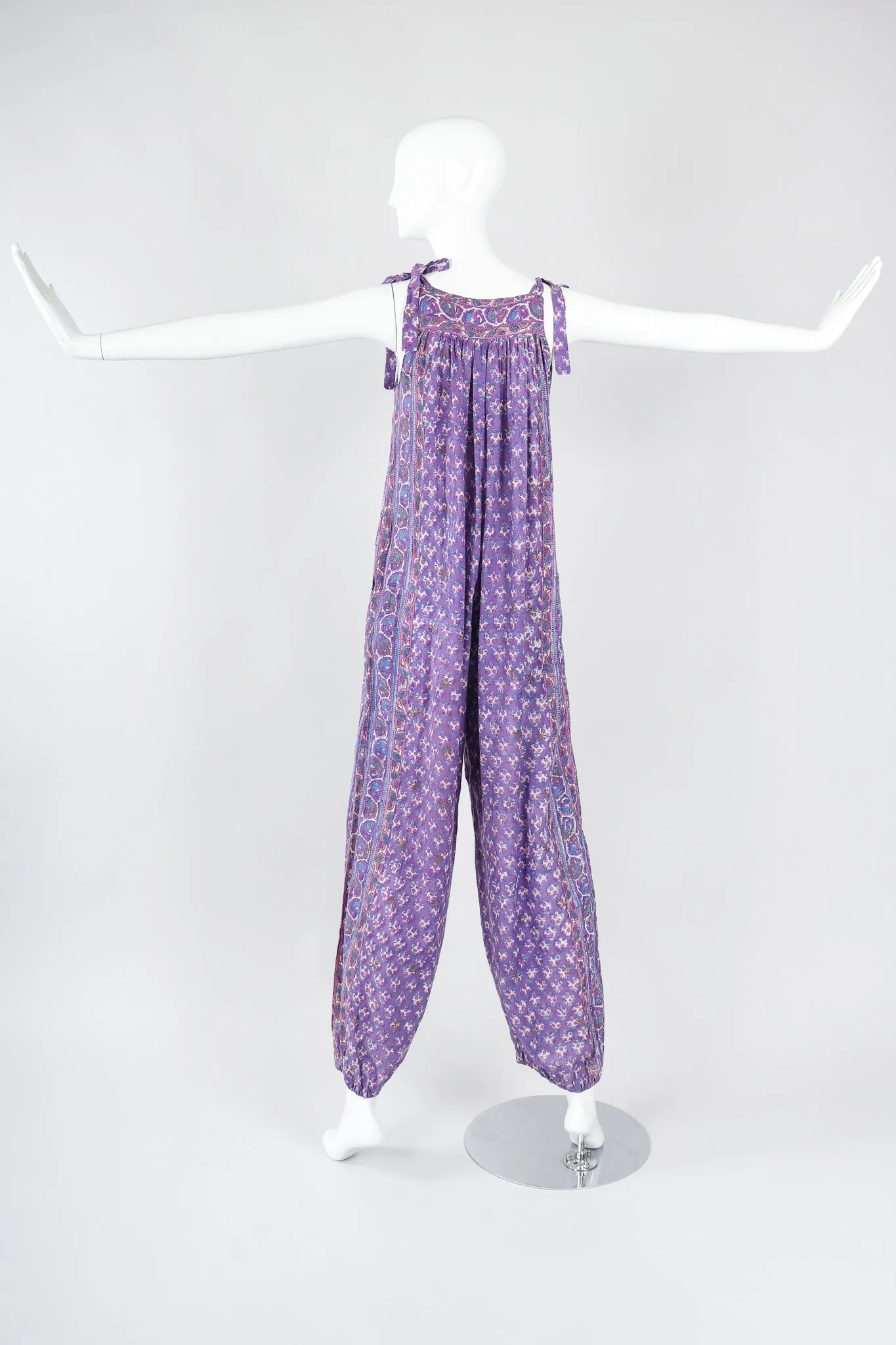 Batik Tie-Strap Jumpsuit