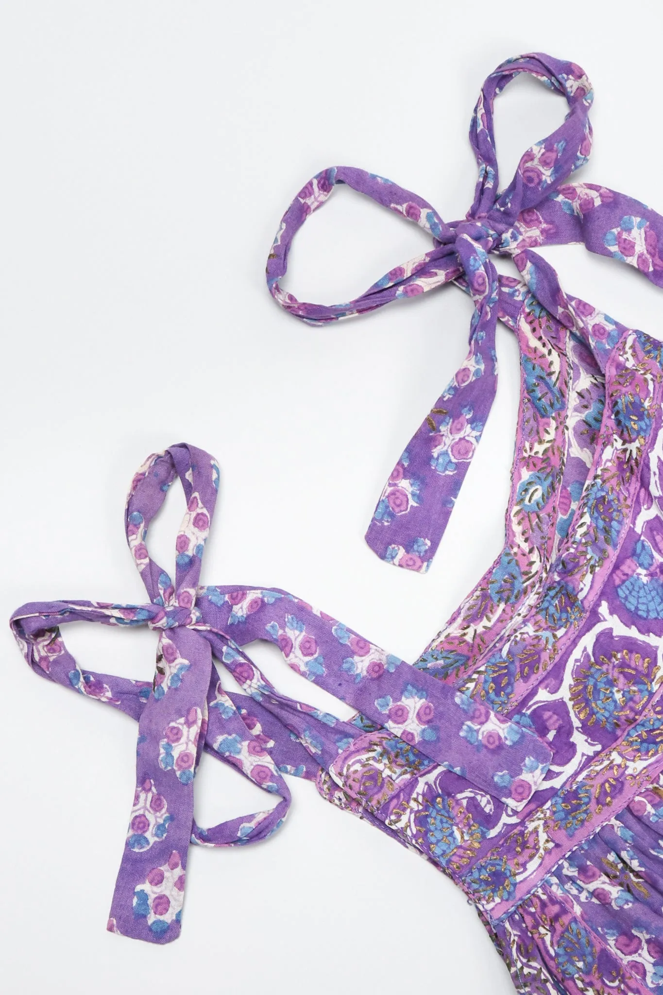 Batik Tie-Strap Jumpsuit
