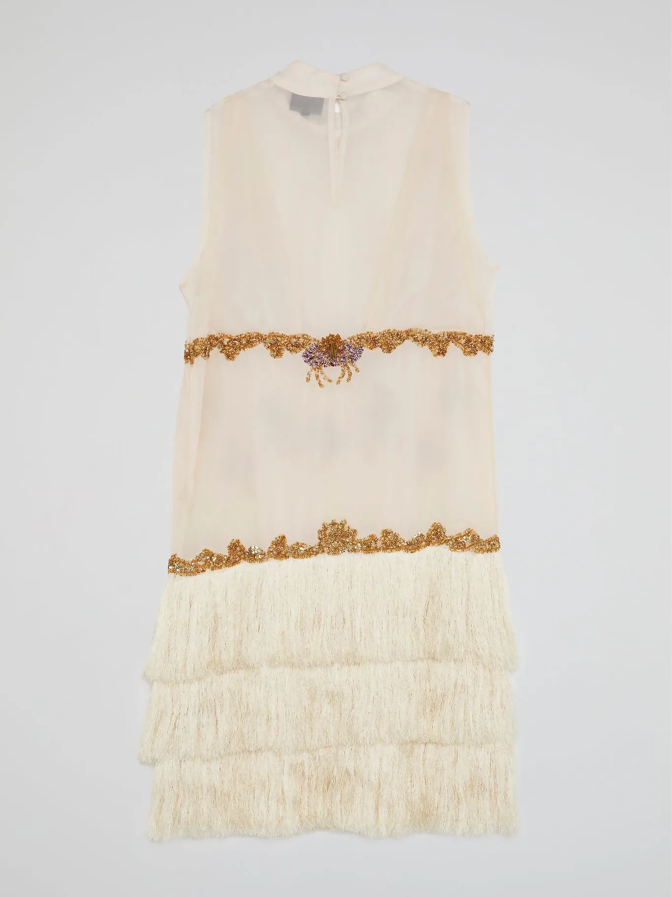Beaded Tassel Hem Mini Dress