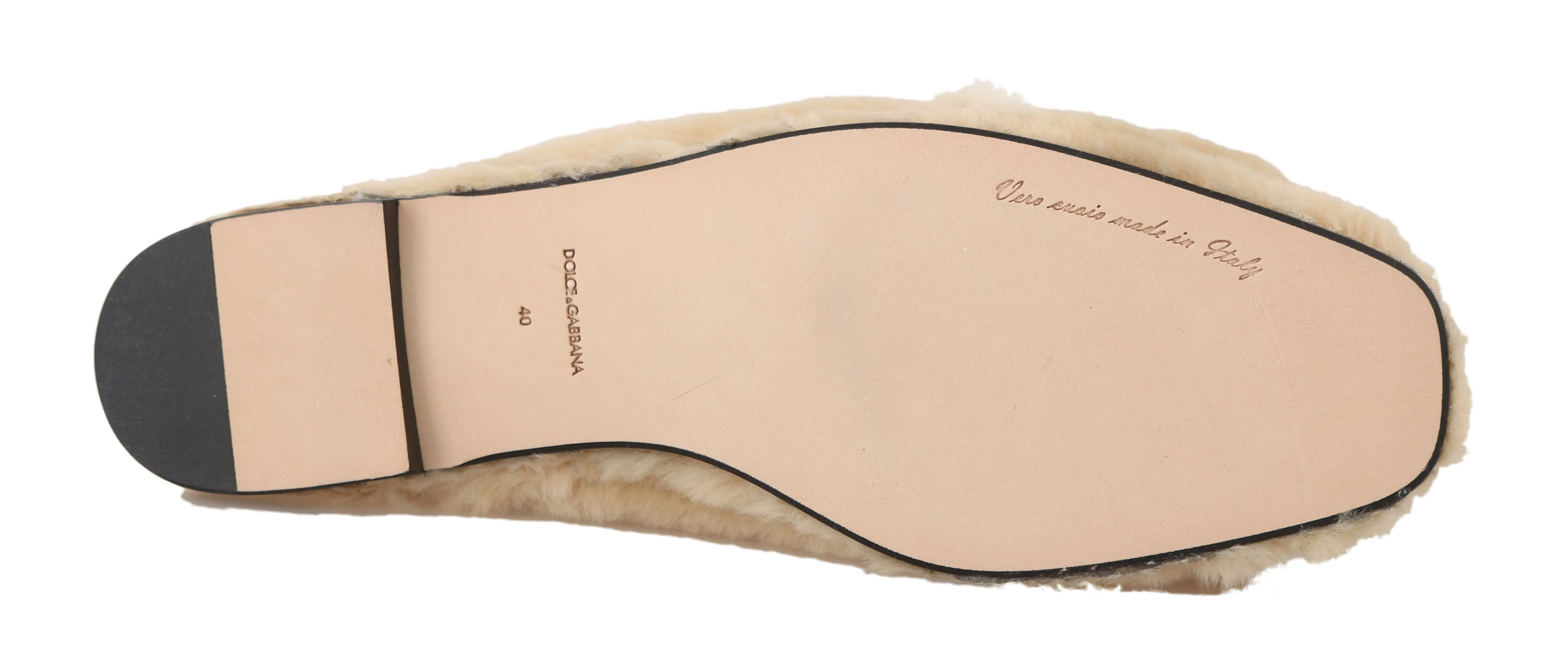 Beige Soft Fur Lioness Mules Slippers