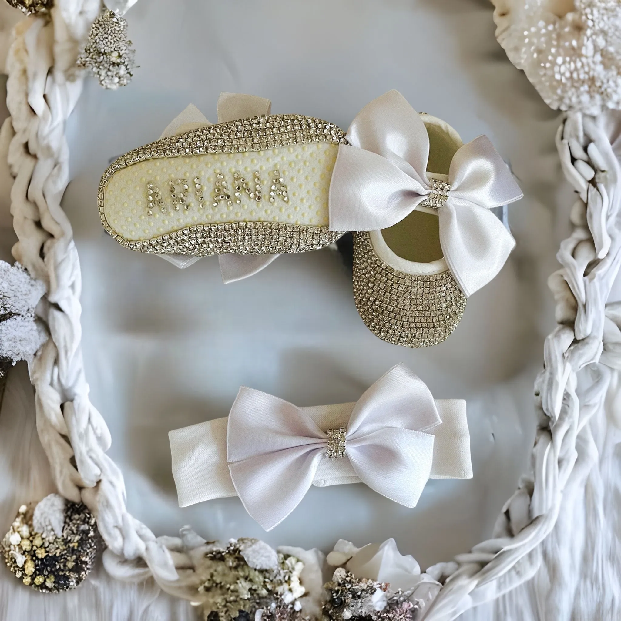 Best Selling Bling Baby Shoes and Headband