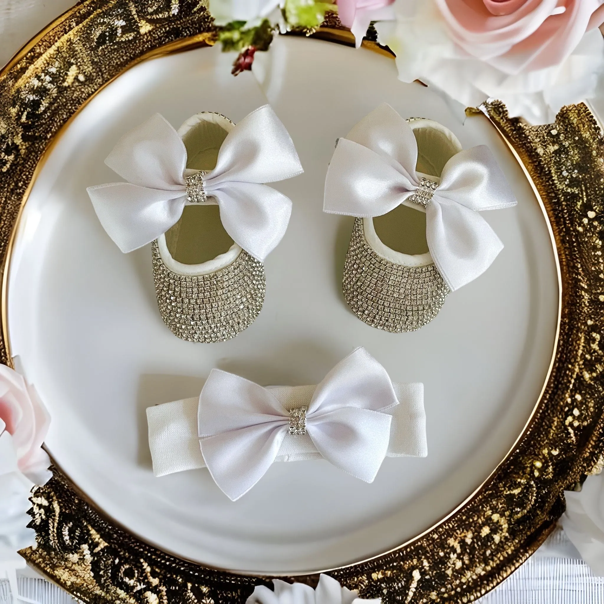 Best Selling Bling Baby Shoes and Headband