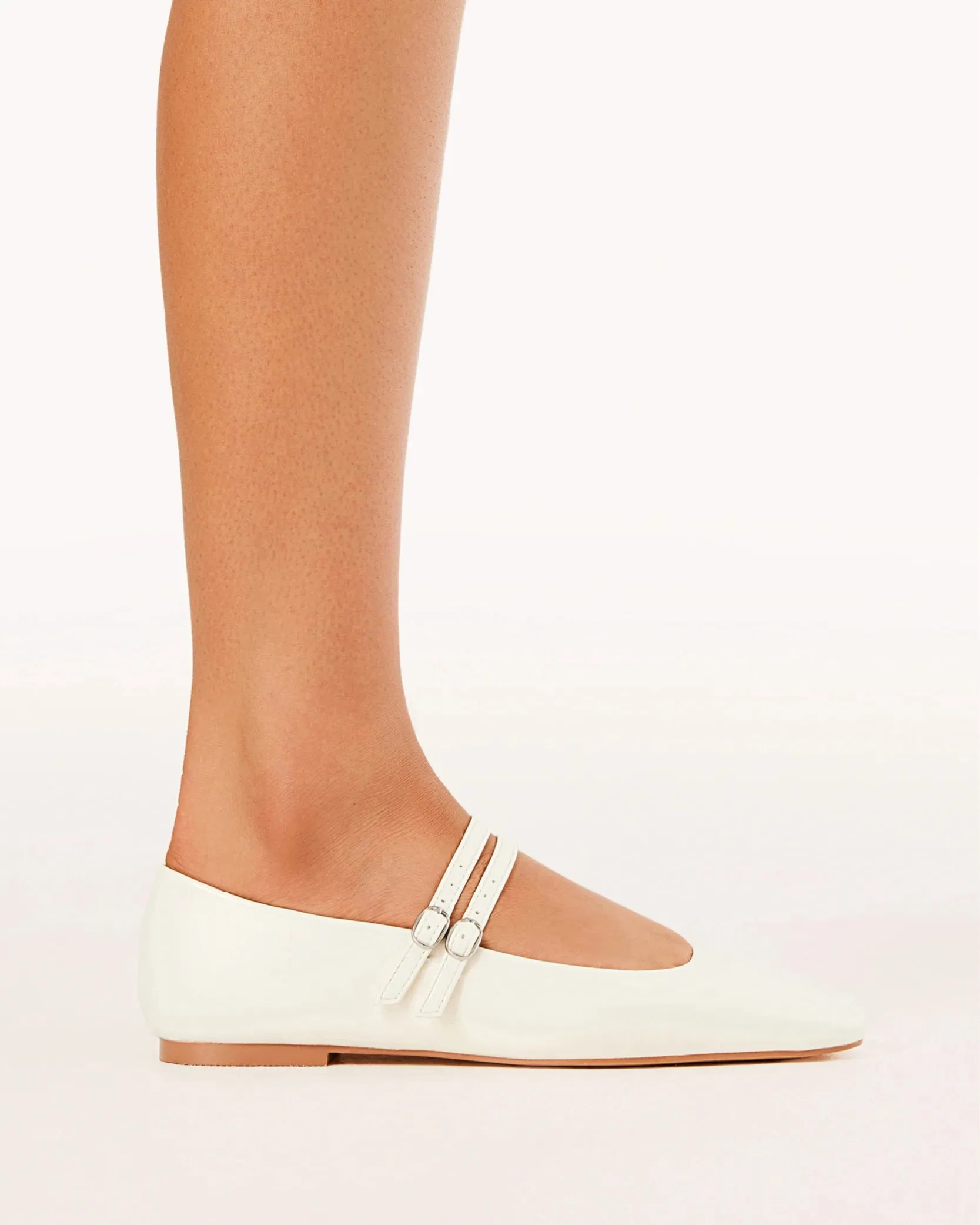 Billini Finnegan Ballet Flat - Bone Patent