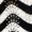 Black And White Zig Zag Long Sleeve Crochet Mini Dress