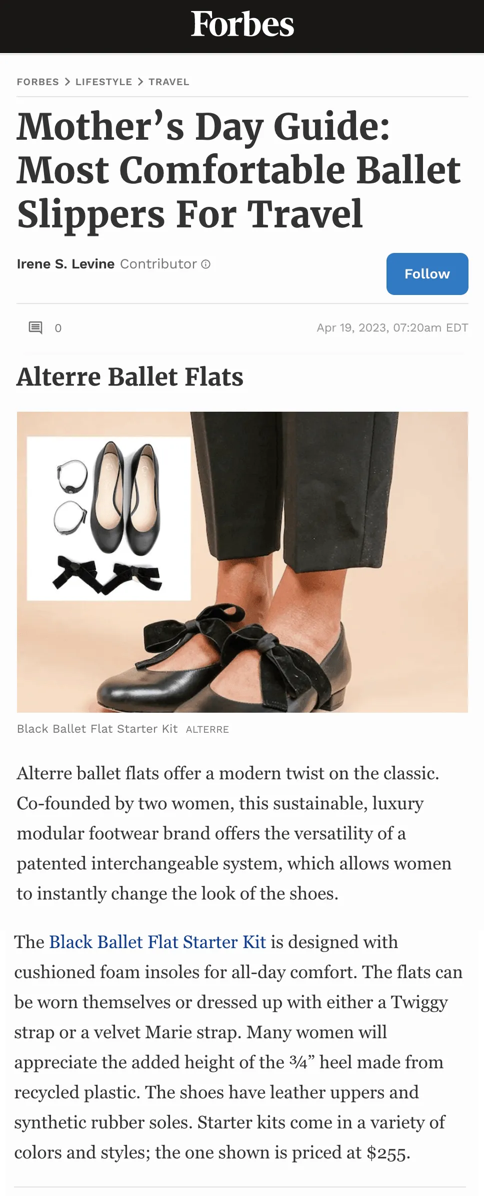 Black Ballet Flat Starter Kit