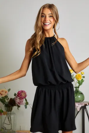 Black Halter Midi  * on sale
