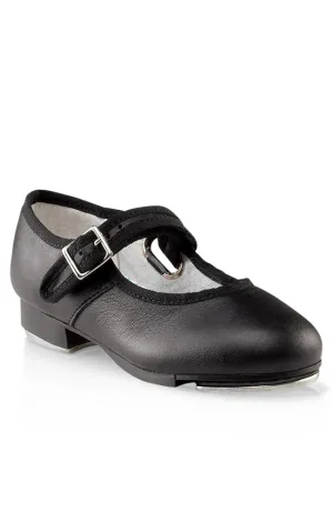 Black Leather Mary Jane Tap Shoes - Adult