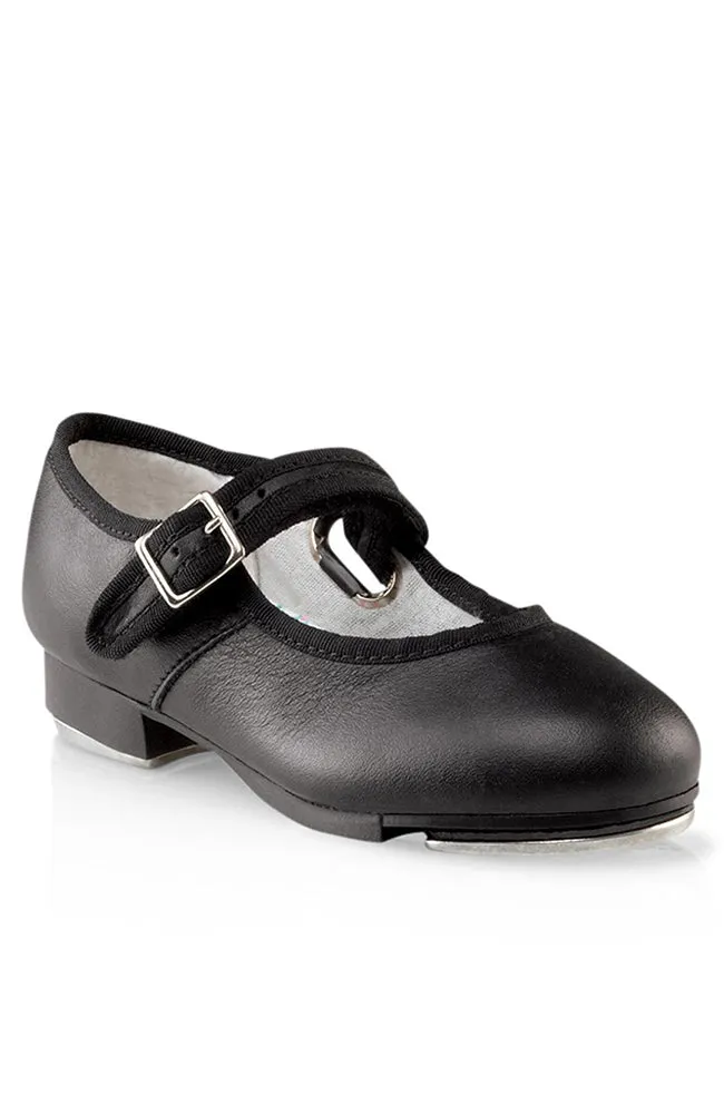 Black Leather Mary Jane Tap Shoes - Adult
