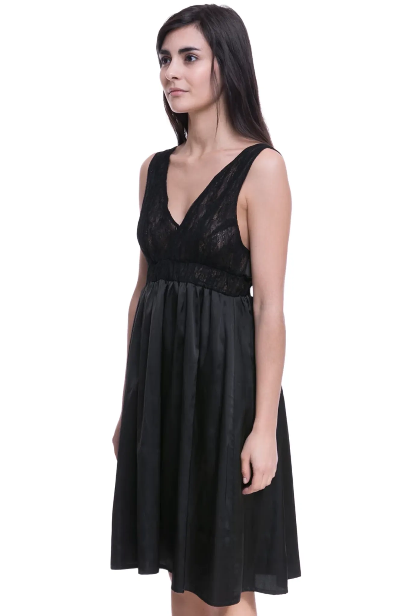 Black Midi Skater Dress