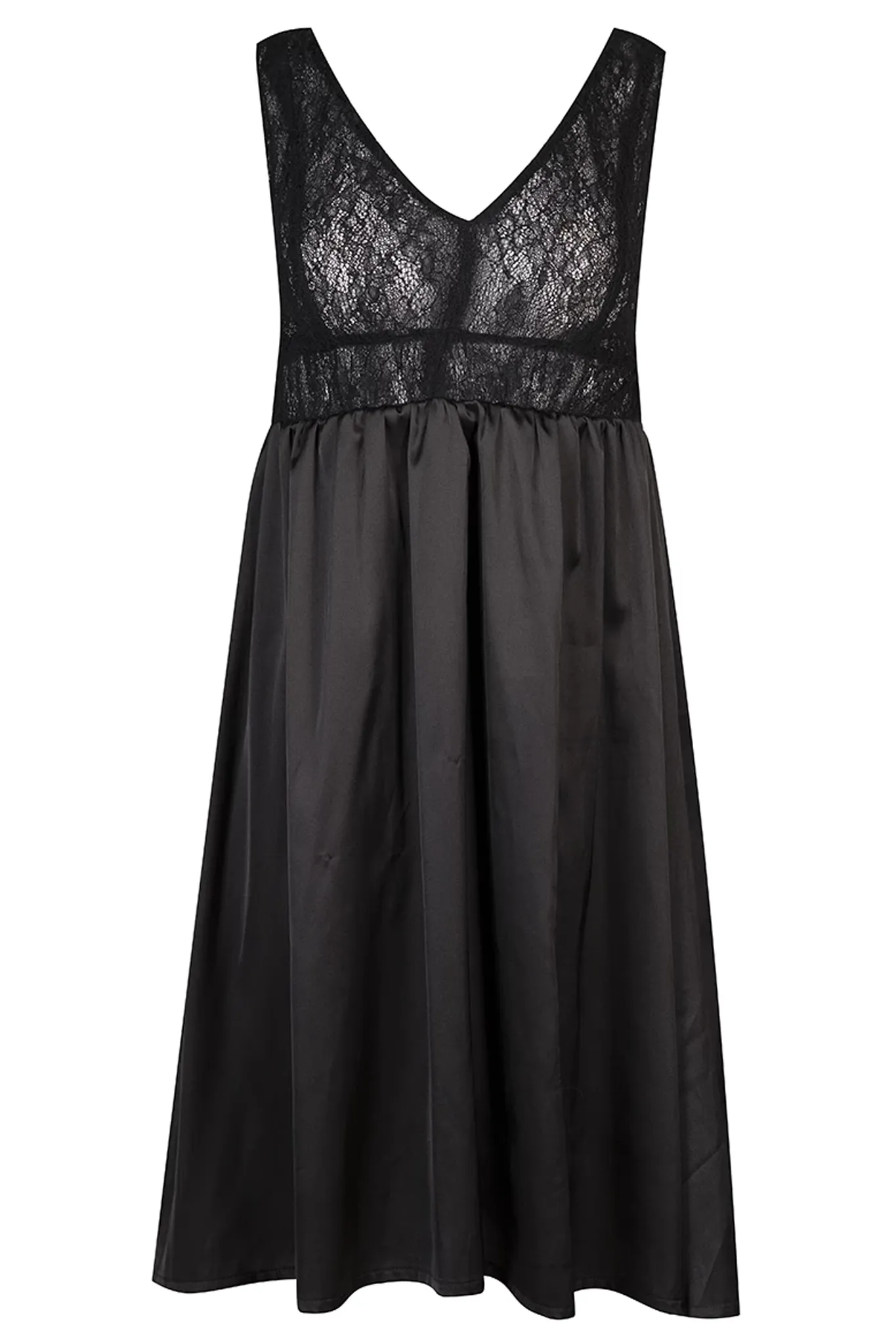 Black Midi Skater Dress