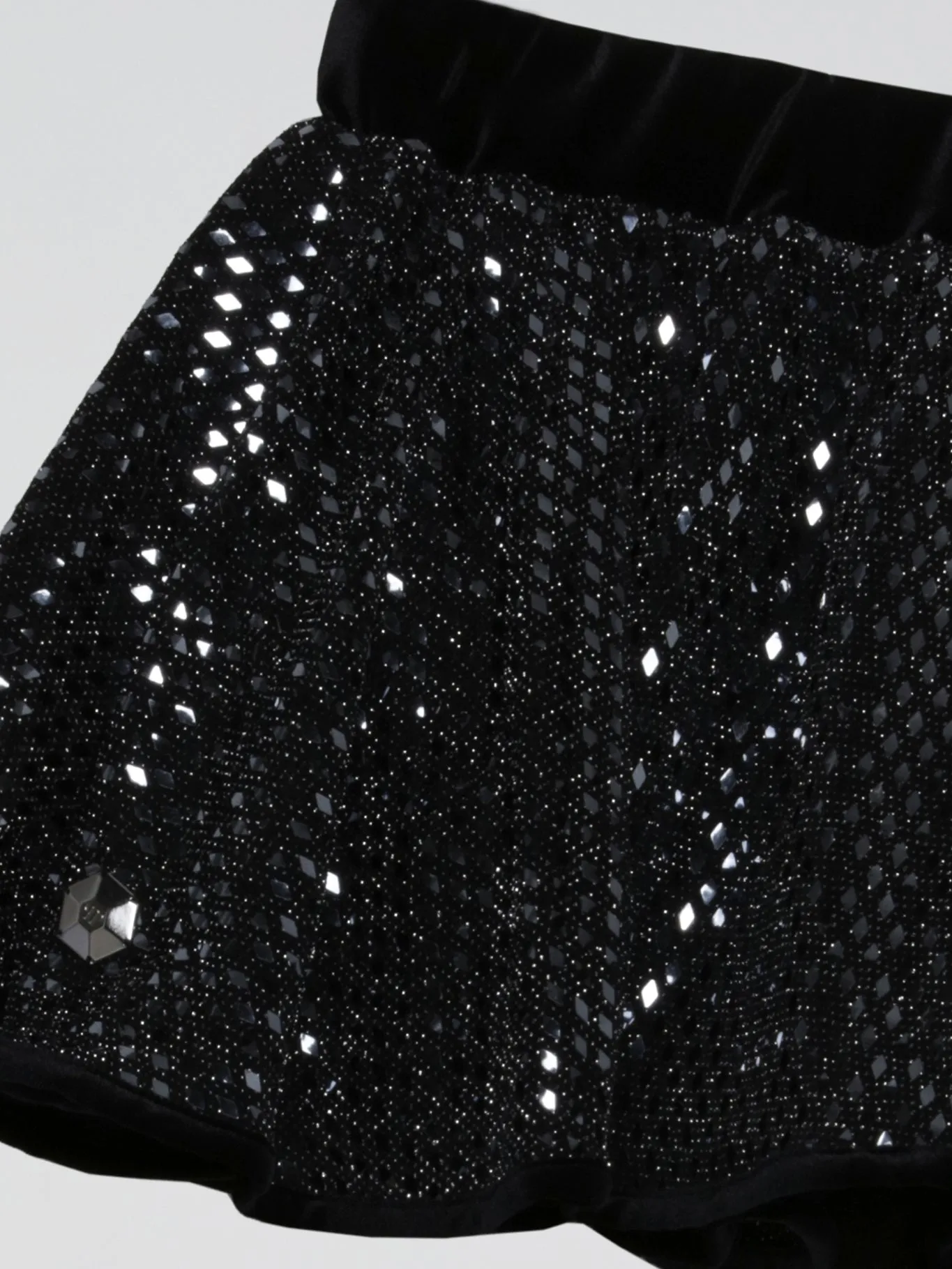 Black Paillette Mini Skirt (Kids)