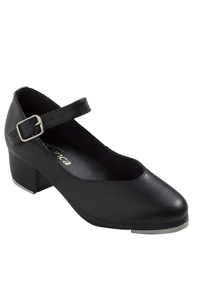 Black Zelda Cuban Heel Tap Shoes - Child