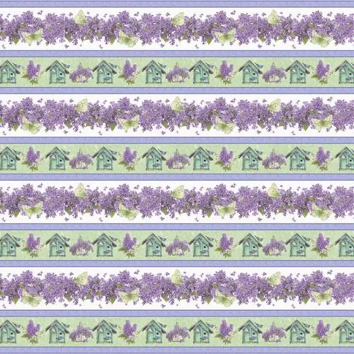 Bloomerang by Henry Glass Fabrics BORDER STRIPE/MULTI