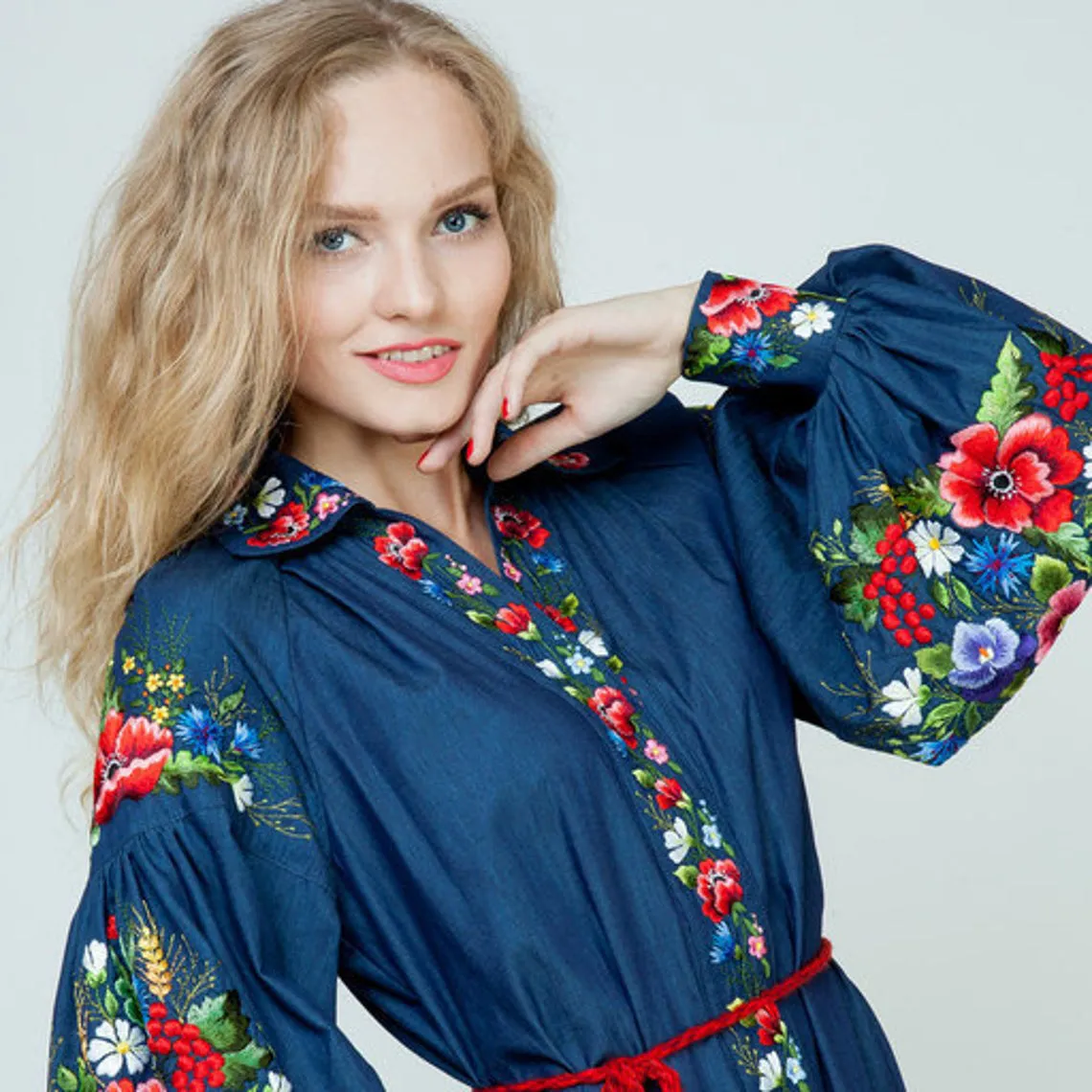 Blue flower dress