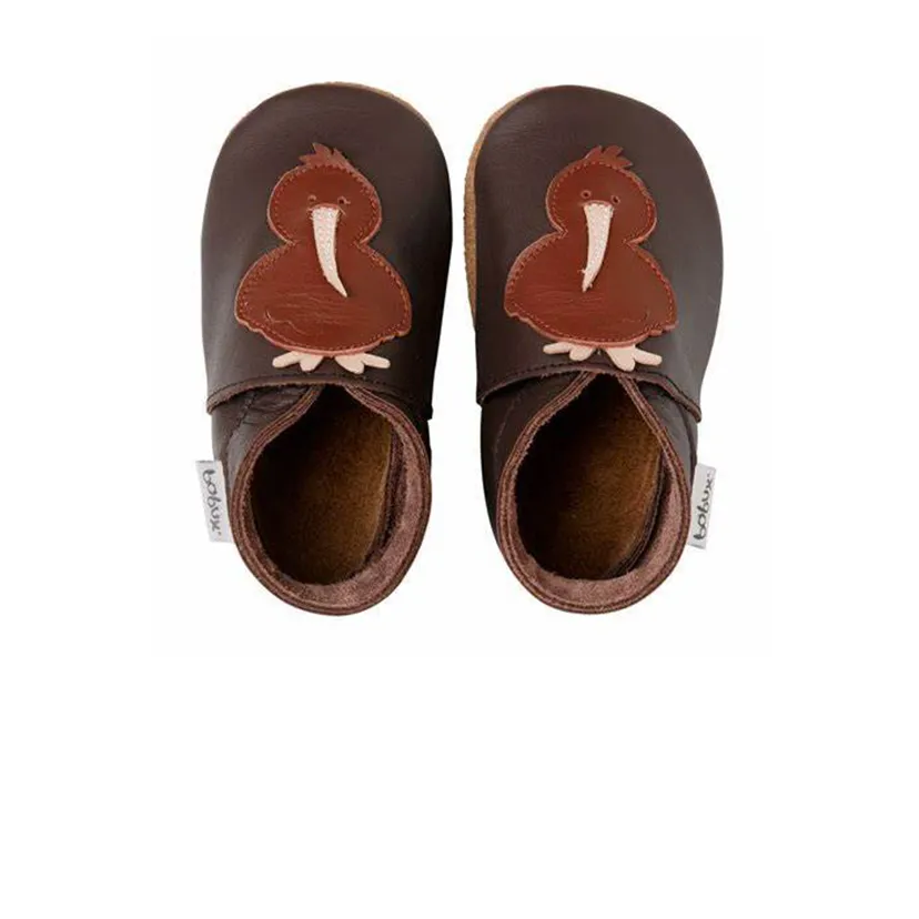 Bobux Chocolate Kiwi Baby Crawling Shoes