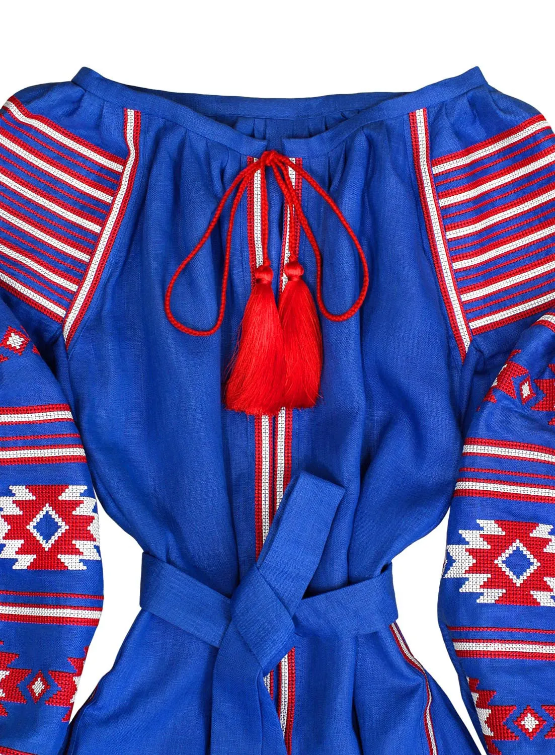 Boho style kaftan with embroidery