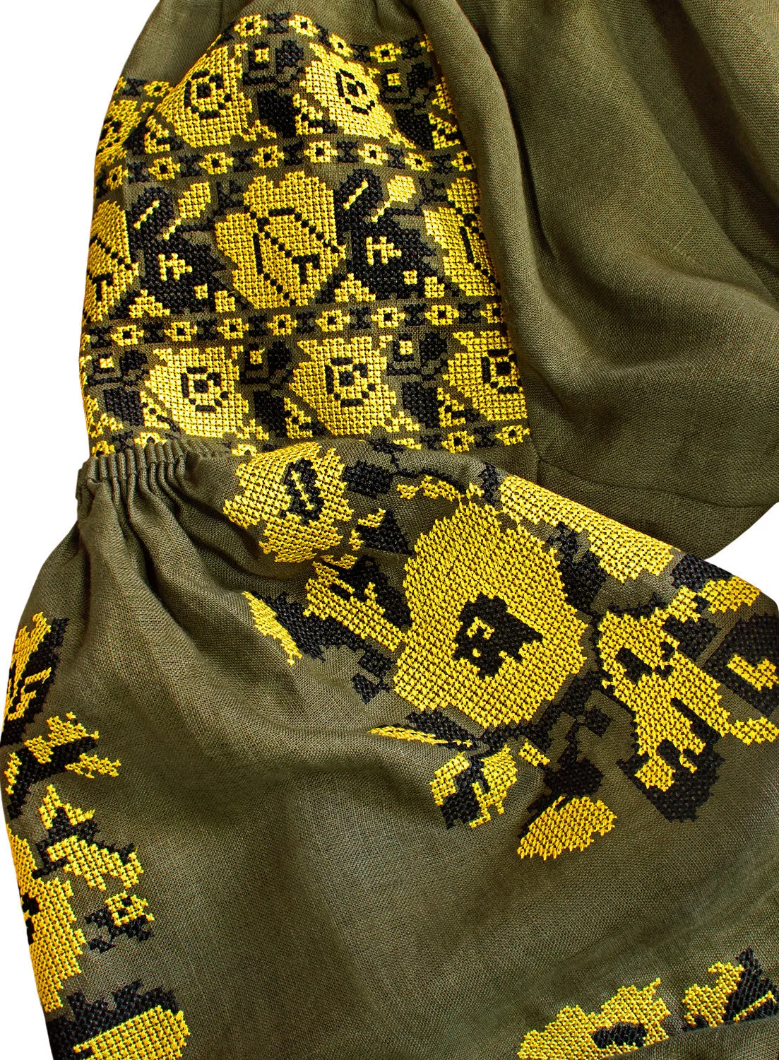 Boho style kaftan with embroidery